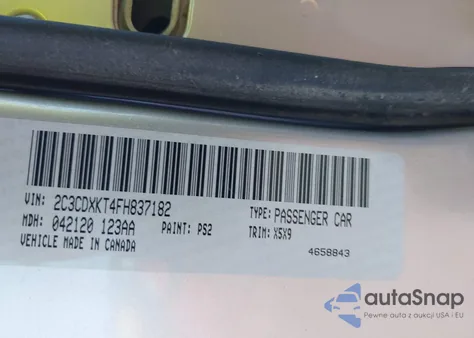 2015 Dodge Charger Police from USA, damaged, VIN 2C3CDXKT4FH837182